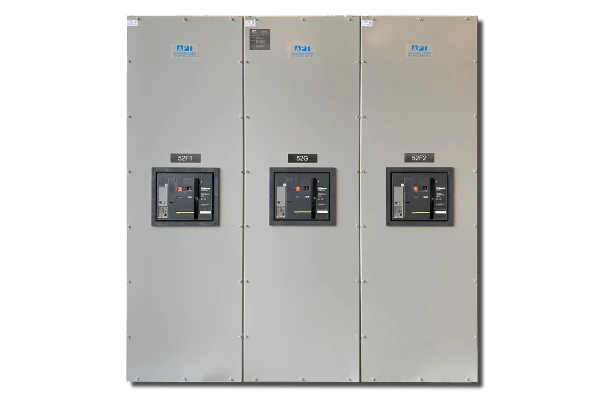 APT-GenProtectL-208V-480V-Generator-Output-Protection-Switchboard-Front-View-Low-Voltage-Paralleling-Switchgear