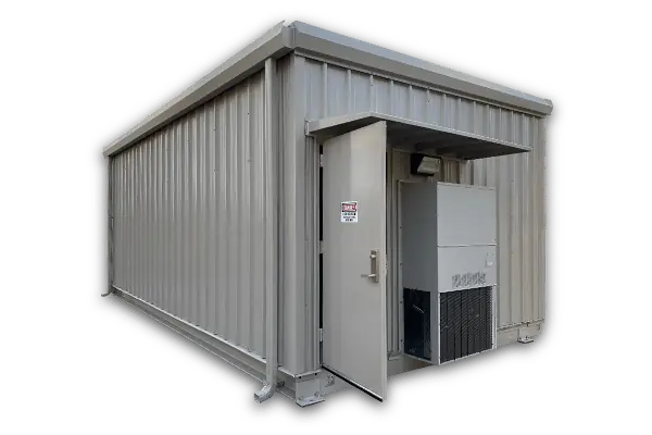 Walk-in electrical house switchgear enclosure