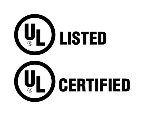 UL Listed and UL Certified Symbols